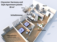 3D Harmonie und Style Apartment